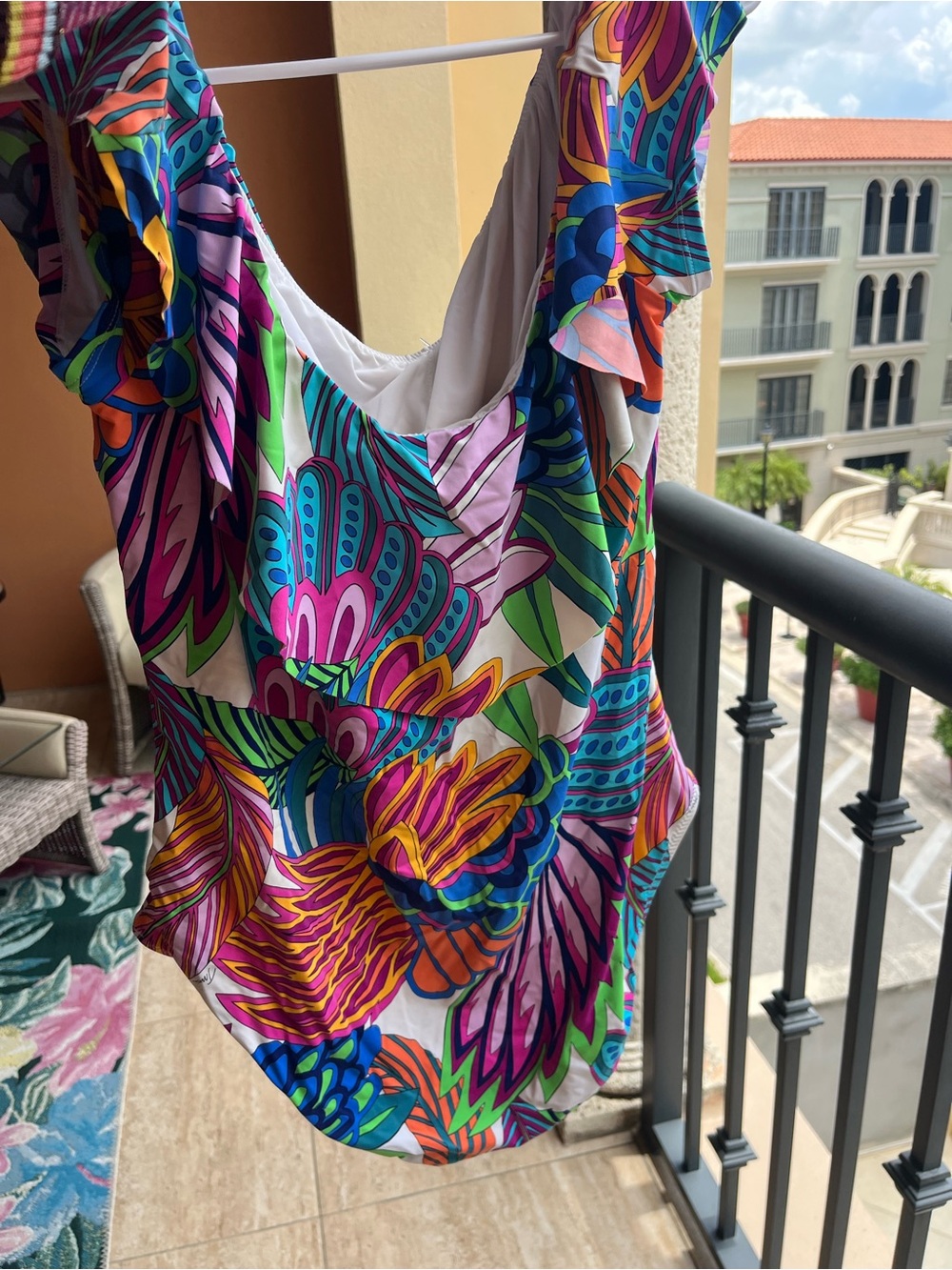 Trina Turk Multicolor Floral One-Piece Swimsuit Pucci Inspired - Picture 6 of 6